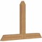 Ekena Millwork Portland Timber Gable Bracket, Western Red Cedar, 60"W x 40"H x 3 1/2"D x 5 1/2"F, 16/12 Pitch GBW060X40X0406POR00SWR - alternate 4